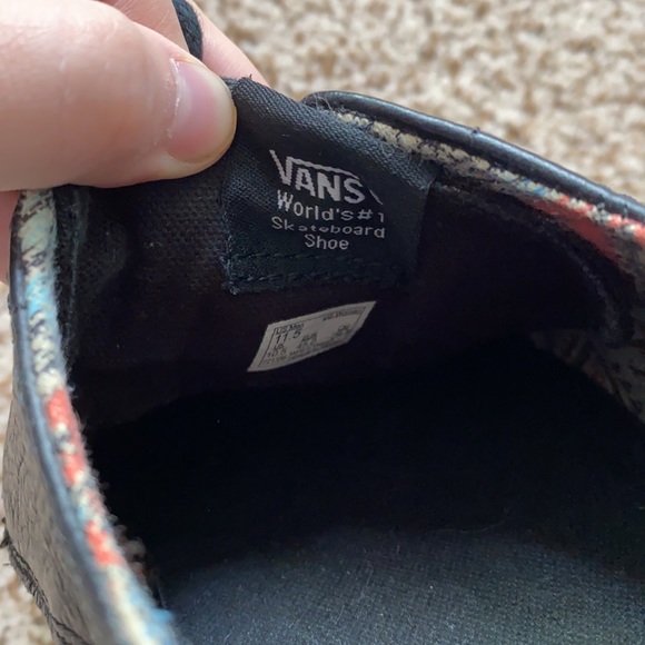 Black Leather Vans - Picture 6 of 7